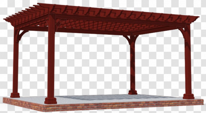 Pergola Gazebo Wood Table Terrace - Outdoor Structure Transparent PNG