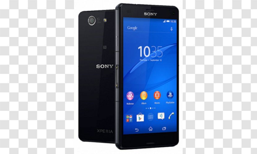 Sony Xperia Z3+ C4 Z3 Tablet Compact Mobile - Electric Blue - Smartphone Transparent PNG