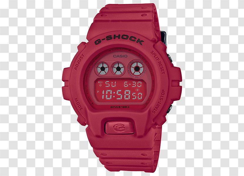 G-Shock Shock-resistant Watch Red Casio - Gshock Transparent PNG