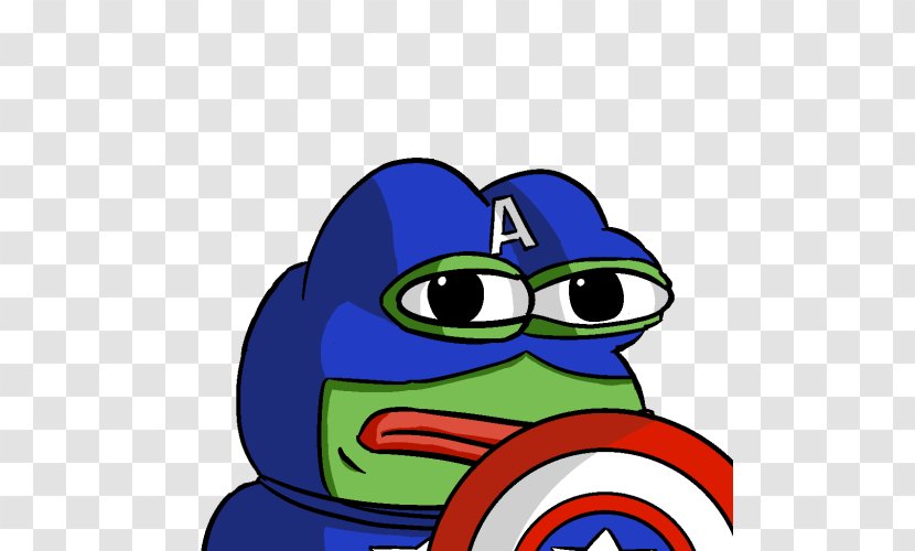 Pepe The Frog Captain America /pol/ United States - Frame Transparent PNG