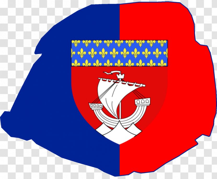 Flag Of Paris Coat Arms - Text Transparent PNG