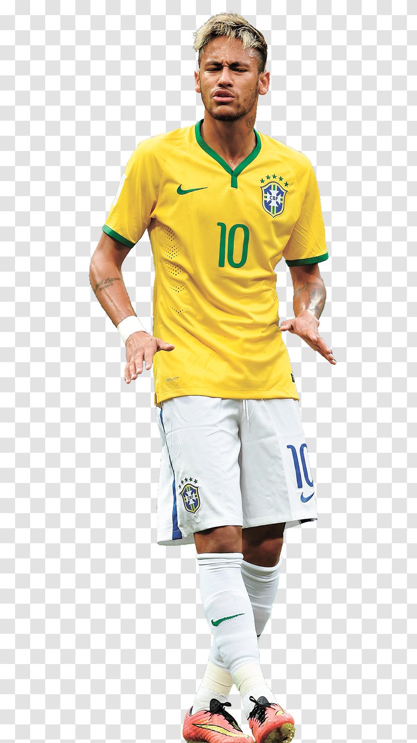 Neymar Brazil National Football Team Sport Player - Sleeve Transparent PNG