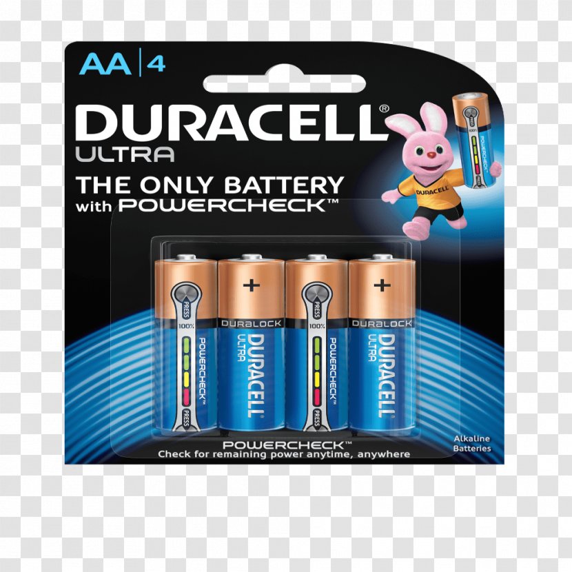 Electric Battery Duracell AAA Nine-volt - Dry Cell Transparent PNG