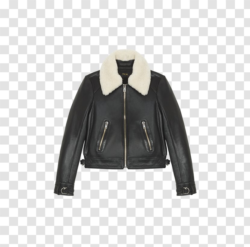 Leather Jacket Coat Blouson - Winter Clothing Transparent PNG