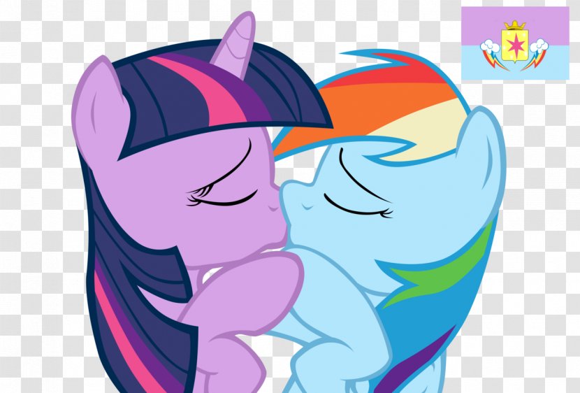 Rainbow Dash Pinkie Pie Twilight Sparkle Pony Kiss - Flower - Cliparts Transparent PNG