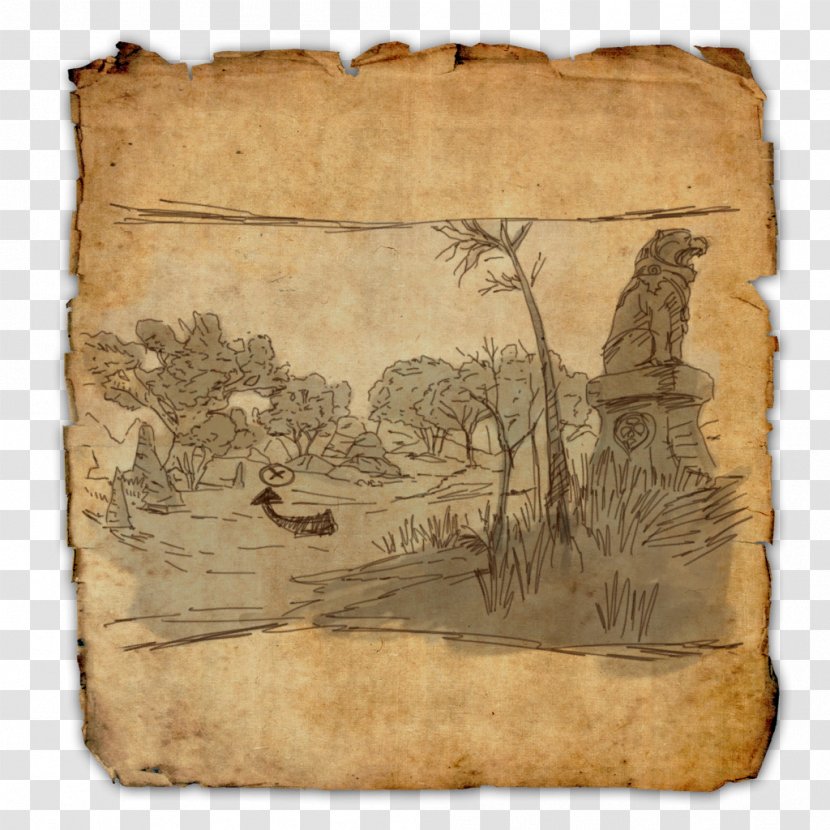 The Elder Scrolls Online Treasure Map World - Wood - Pirate Transparent PNG