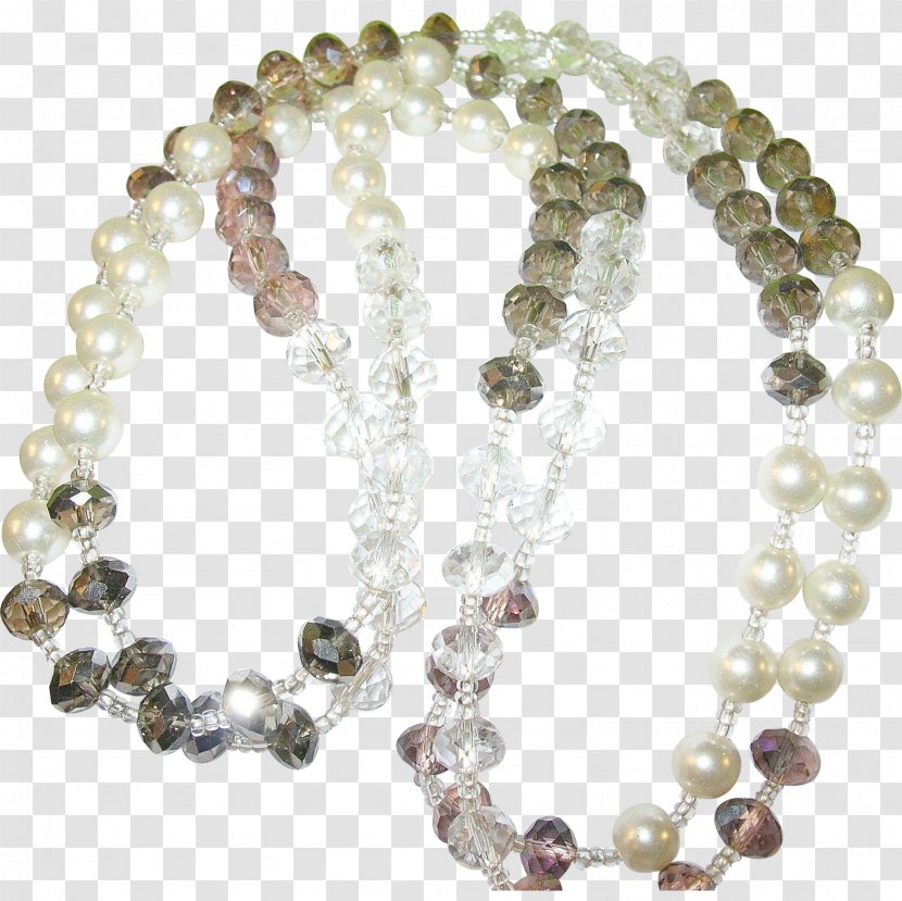 Imitation Pearl Necklace Bead Crystal Transparent PNG