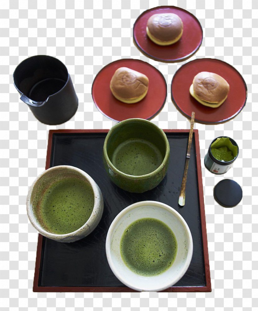 Green Tea Japanese Cuisine Ceremony - Set Transparent PNG
