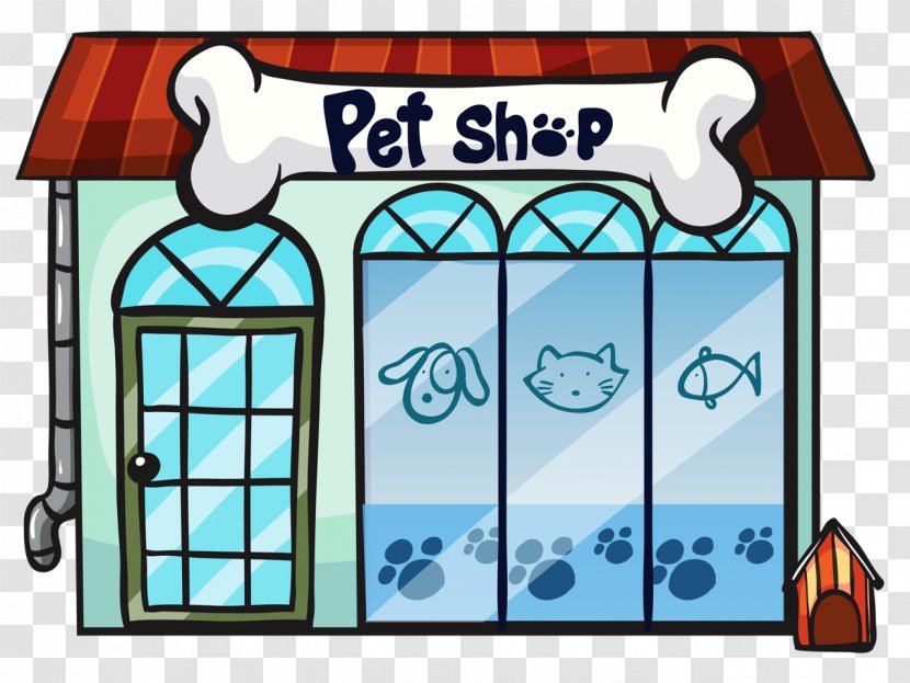 Pet Shop Clip Art - Blue - Cat Transparent PNG