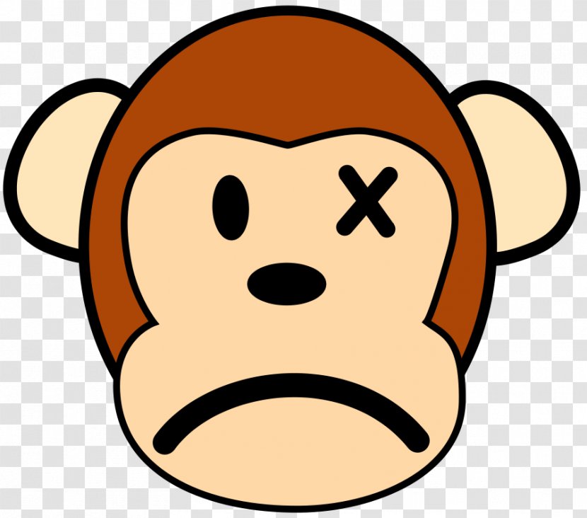 The Evil Monkey Clip Art - Royaltyfree - Cartoon Angry Face Transparent PNG