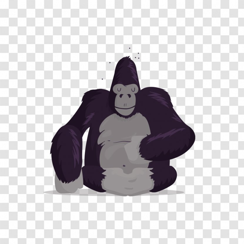 Thumb Gorilla Movinhand - Primate - Handprinted Vector Transparent PNG