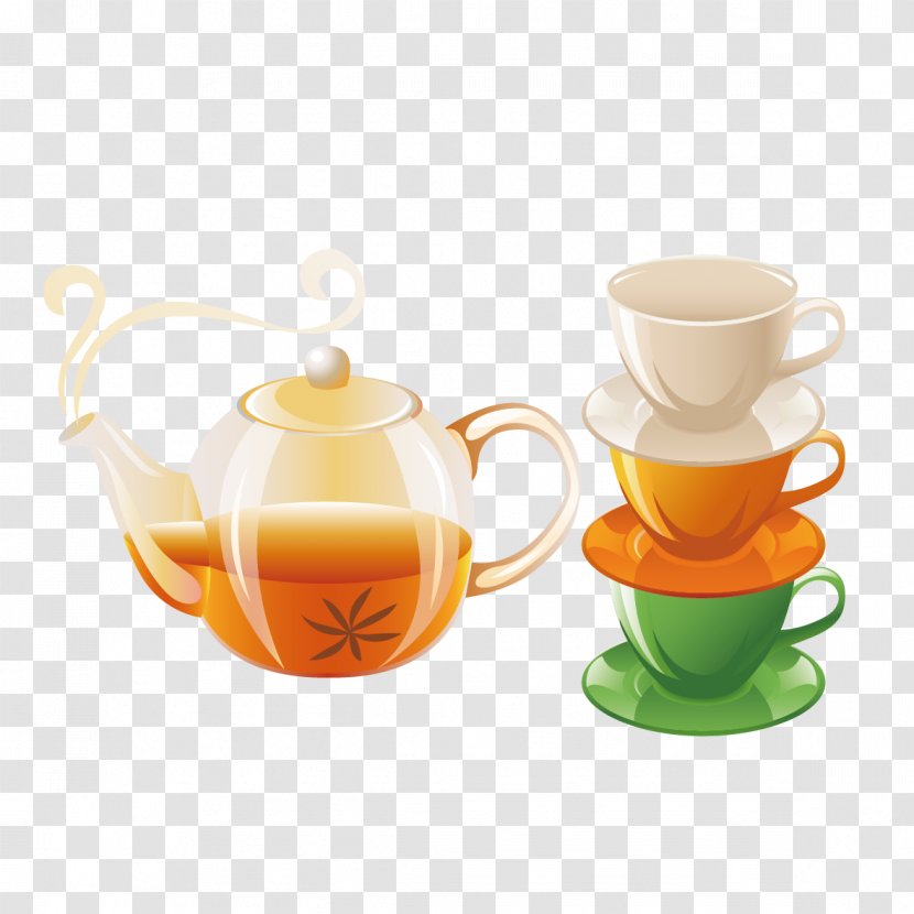 Teapot Cafe Icon - Coffee Cup - Tea Utensils Material Transparent PNG