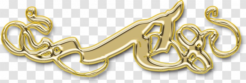 Gold Jewellery Brass Ornament Material - Text Transparent PNG