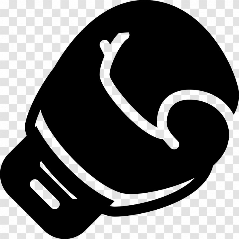 Boxing Glove Illustration Clip Art - Blackandwhite - Sports Fan Transparent PNG