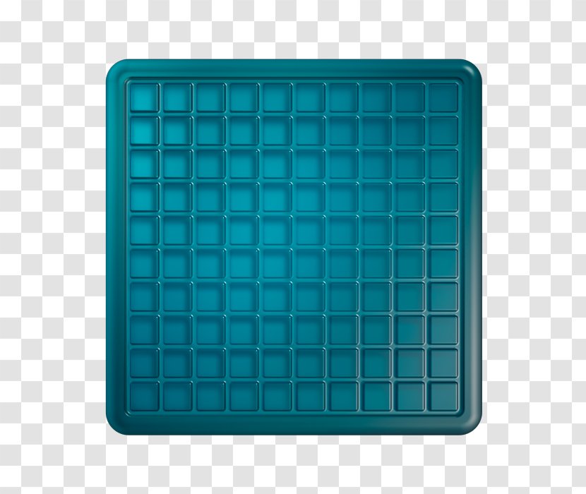 Turquoise Square Pattern - Sleeping Mats Transparent PNG