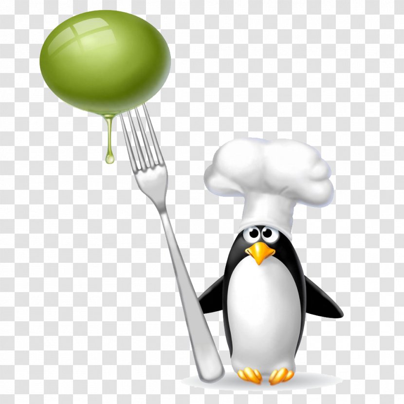 Penguin Chefs Uniform Clip Art - Technology - Porks With Olives Transparent PNG