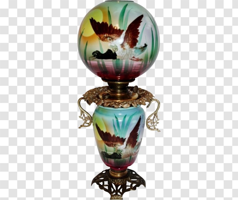 Table-glass Vase Tableware Artifact - Glass - Hand Painted Wind Transparent PNG