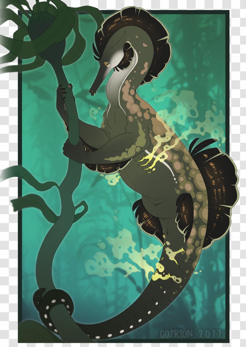 Seahorse Reptile Mermaid Cartoon - Mythical Creature - Hang In There Transparent PNG