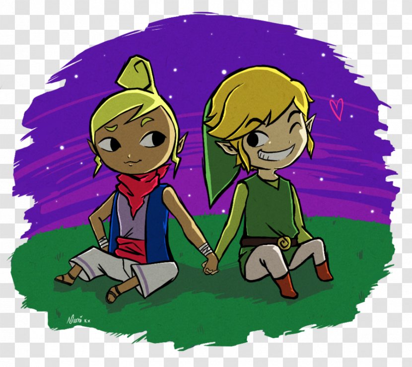The Legend Of Zelda: Wind Waker Link Tetra Drawing - Art - Icy Transparent PNG