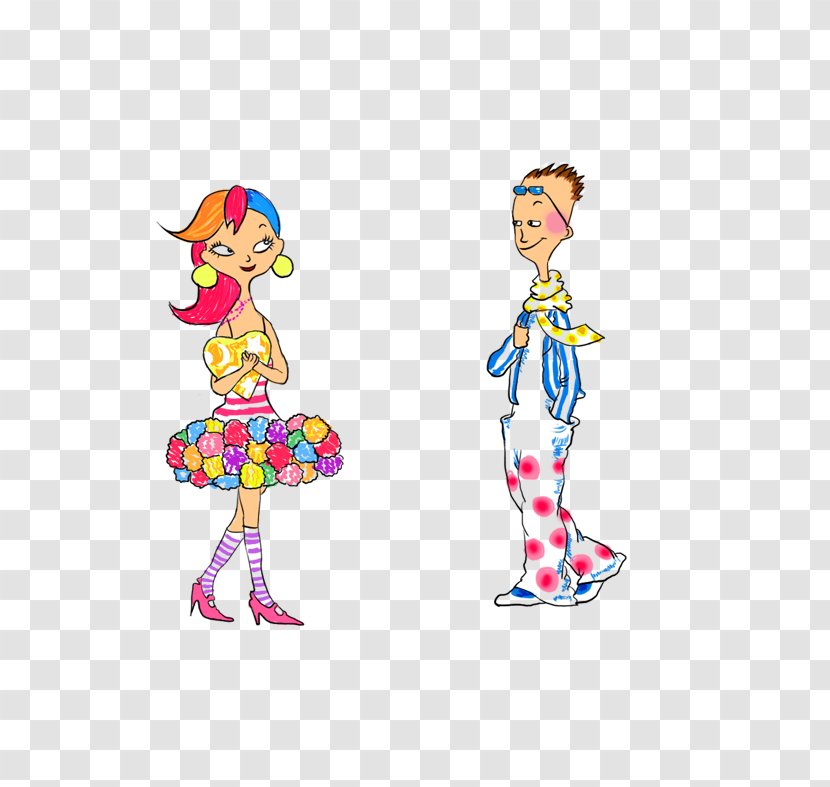 Cartoon Significant Other Animation Couple - Clown - Valentine Transparent PNG