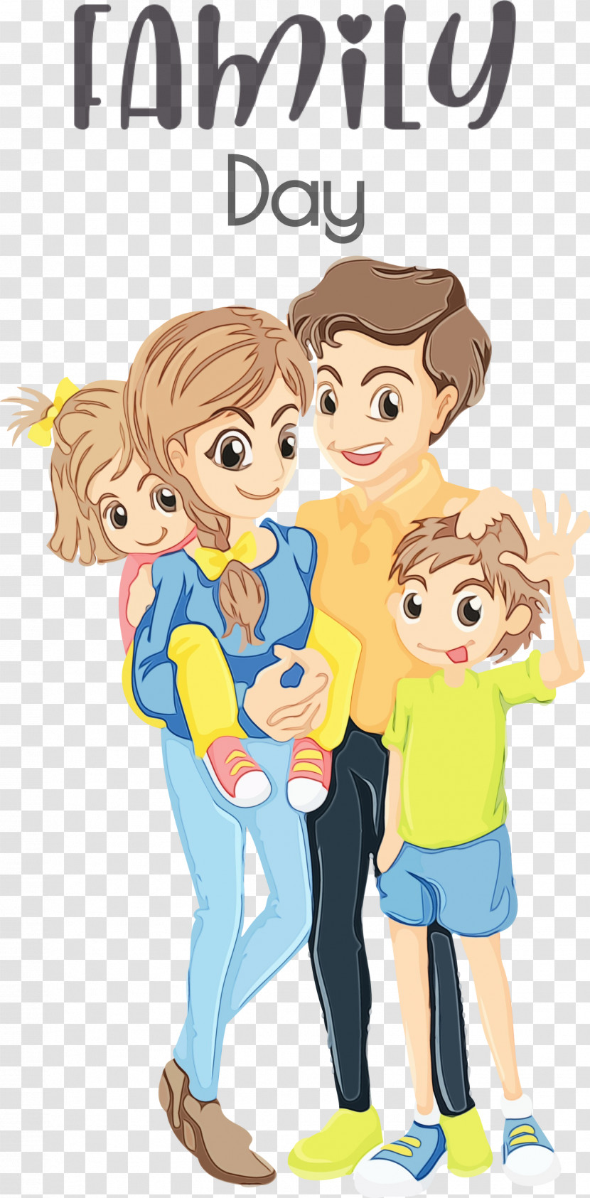 Family Cartoon Drawing Sibling Transparent PNG