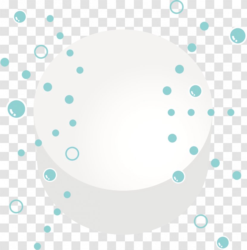 Circle Point Turquoise Pattern - Oval Transparent PNG
