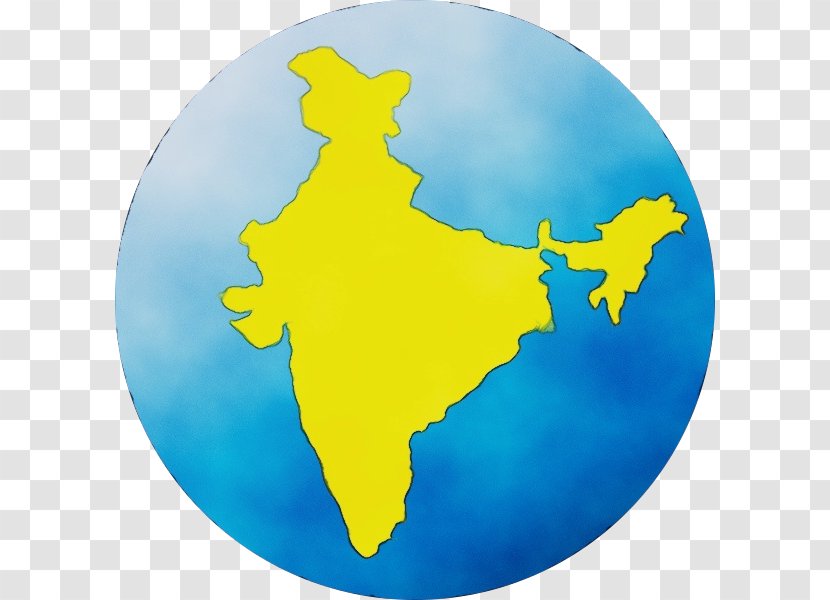 Yellow World Map Transparent PNG