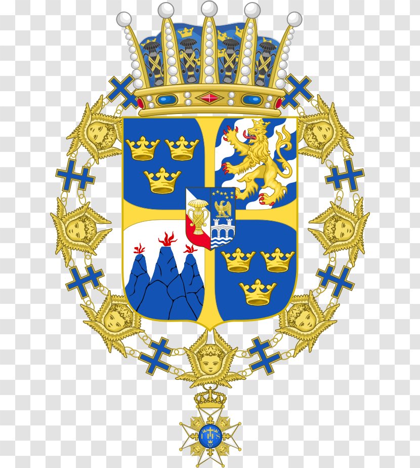 Coat Of Arms Sweden Royal Order The Seraphim United Kingdom - Shield - Jardin Du Prince Transparent PNG