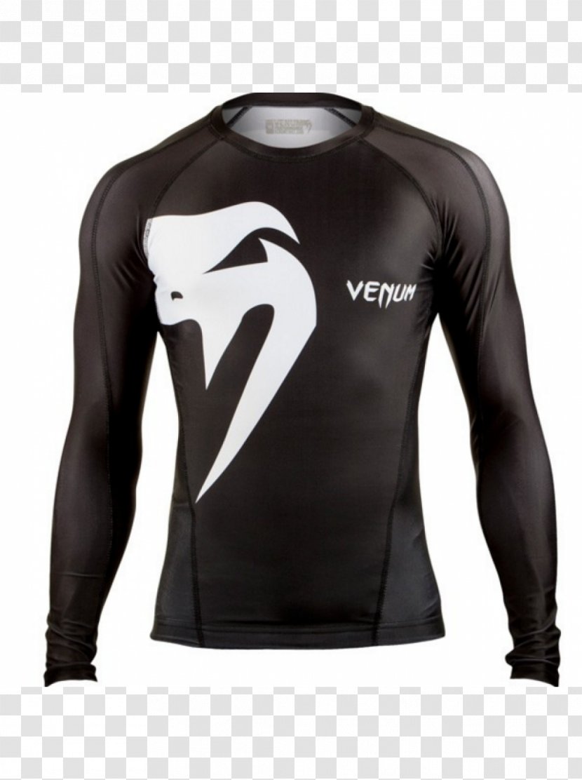 Long-sleeved T-shirt Venum Rash Guard - Shoulder - Clothing Transparent PNG