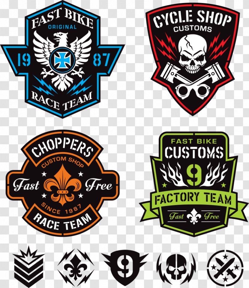 Logo Motorcycle Illustration - Label - Vector Skull Transparent PNG