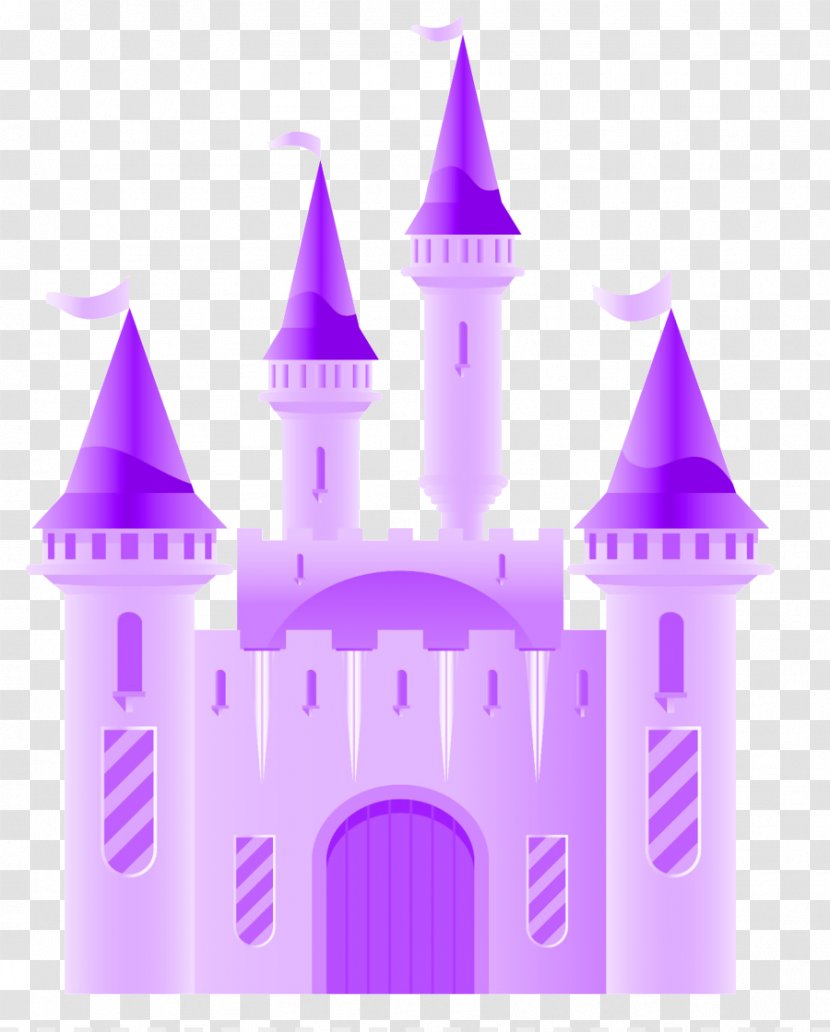 Violet Purple Castle Landmark Pink - Steeple Transparent PNG