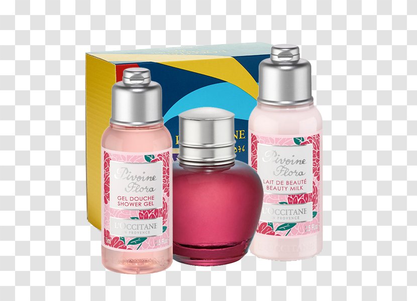 Lotion L'Occitane Pivoine Flora Beauty Milk En Provence Liquid - Health - Pfingstrose Transparent PNG