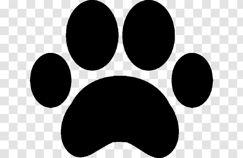Dog Paw Cat Animal Track Pet - Monochrome Transparent PNG