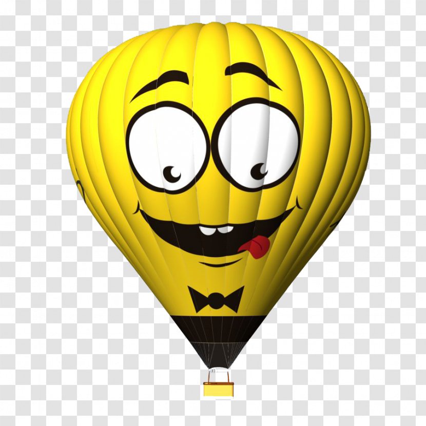 Hot Air Ballooning Flight Smiley - Balloon Transparent PNG