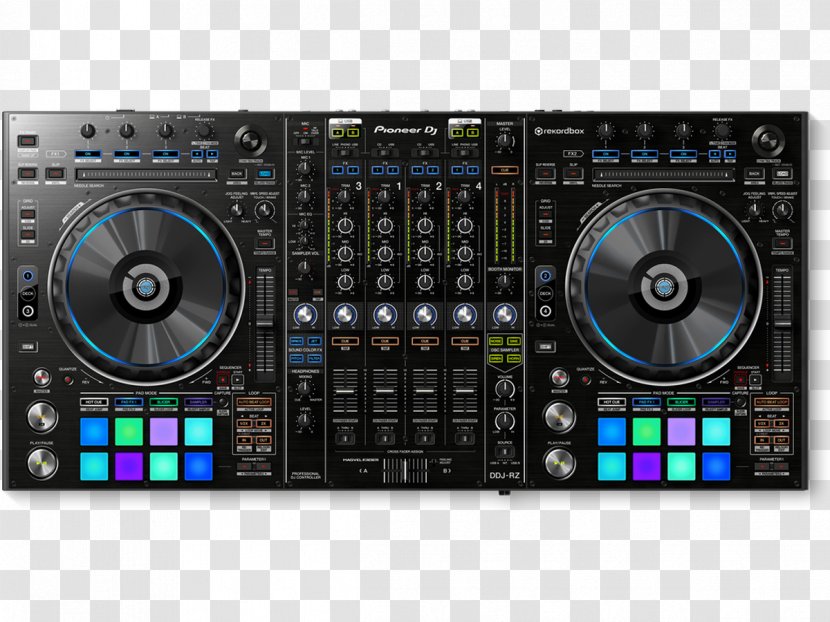 DJ Controller Pioneer Disc Jockey Mixer DDJ-RX - Serato Audio Research - Vestax Transparent PNG