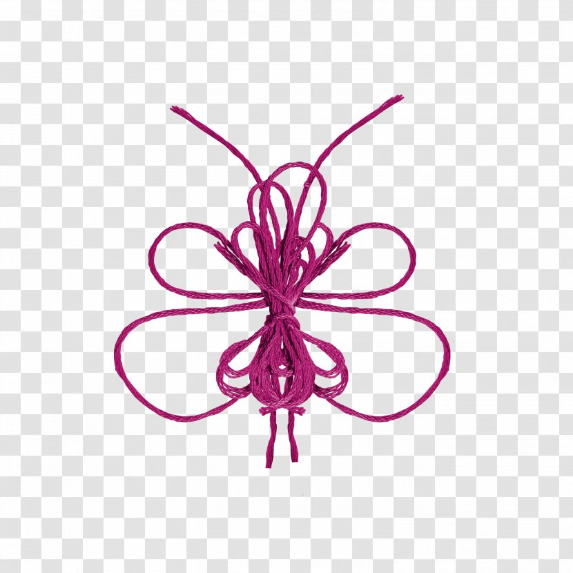 Butterfly Rope Red - Gratis Transparent PNG