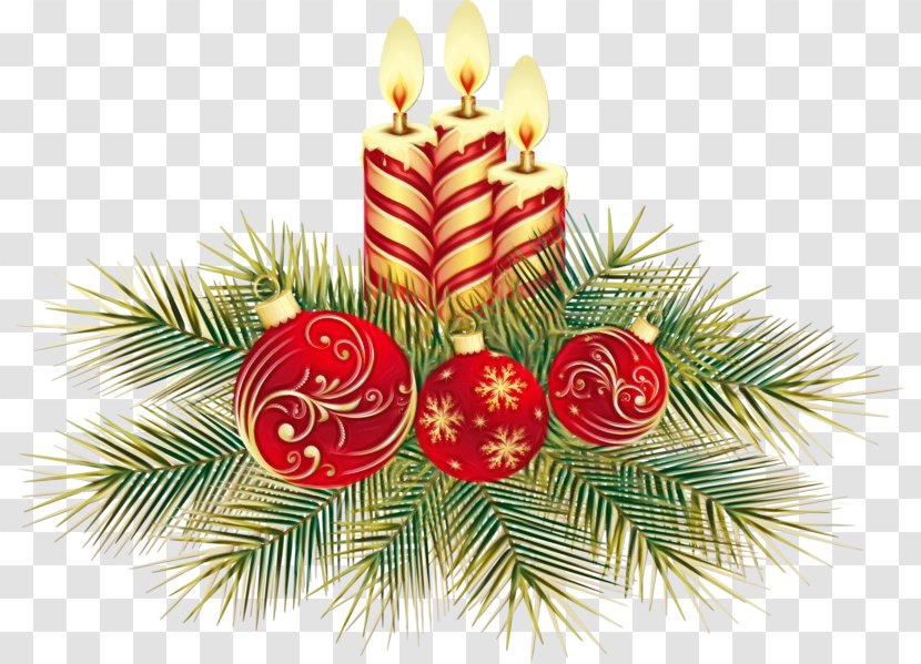 Christmas Decoration - Candle - Fir Eve Transparent PNG