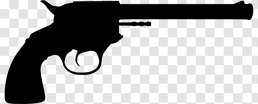 Revolver Firearm Handgun Clip Pistol - Black Transparent PNG