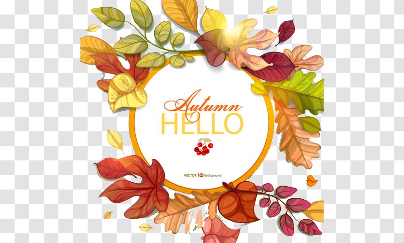 Autumn Computer File - Orange - Hello Transparent PNG