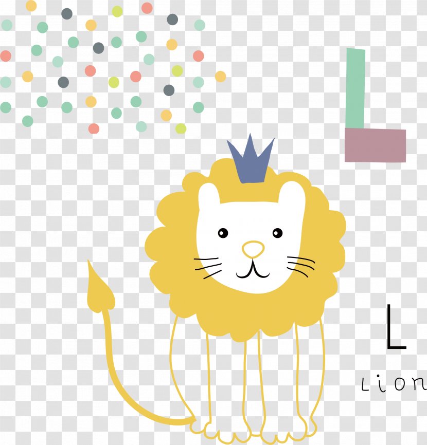 Lion Illustration - Illustrator - Hand Painted Vector Transparent PNG