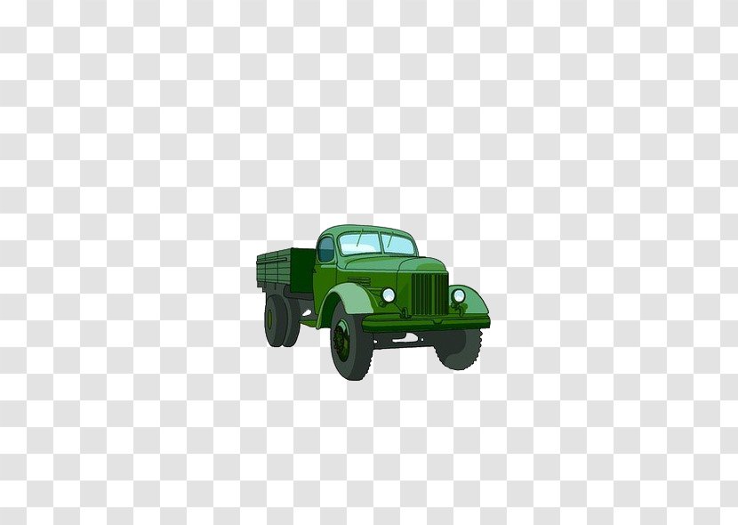 Green Vecteur - Gratis - Little Army Truck Transparent PNG