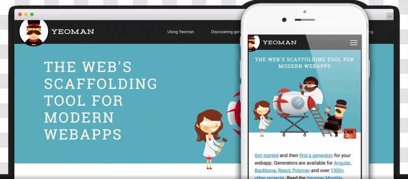 Smartphone AngularJS GitHub Pages Yeoman - Online Advertising Transparent PNG