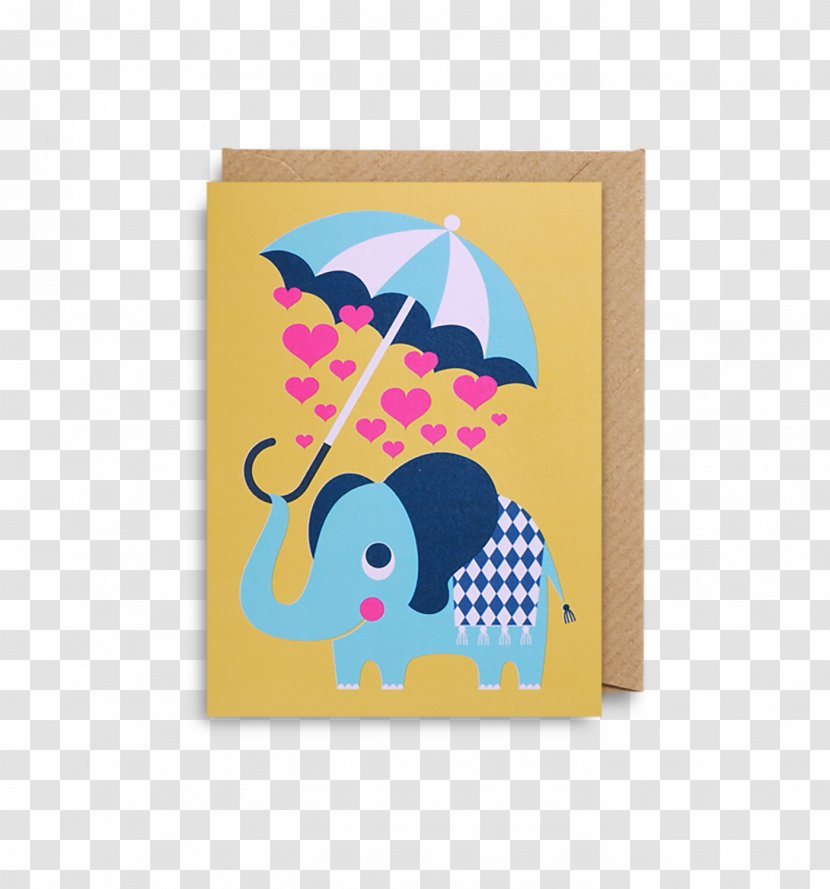 Greeting & Note Cards Love Elephantidae - Birthday Transparent PNG