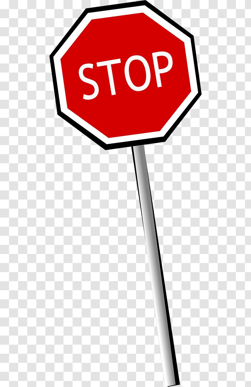Stop Sign Cartoon Clip Art - Signage Transparent PNG