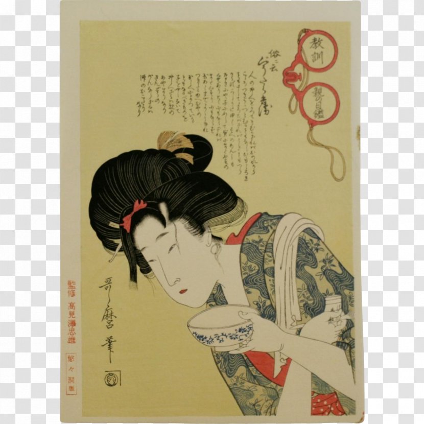 Japan Ukiyo-e Printmaking Art - Woman Transparent PNG