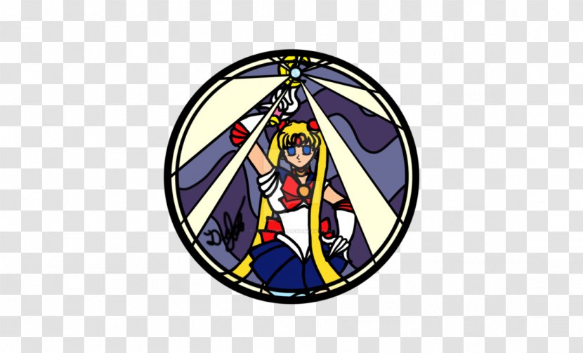 Design For Stained Glass Sailor Moon Window Transparent PNG
