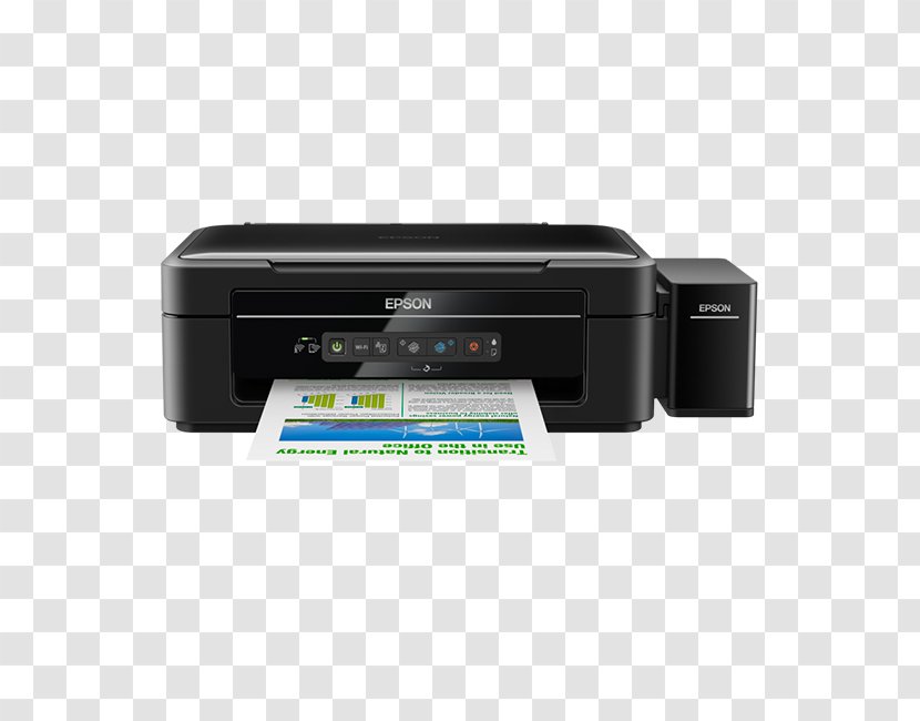 Printer Epson Inkjet Printing Image Scanner Standard Paper Size - Wifi Transparent PNG
