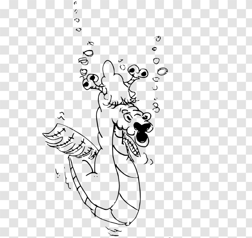 Knobby Seahorse Drawing Clip Art - Cartoon - Doodle Transparent PNG