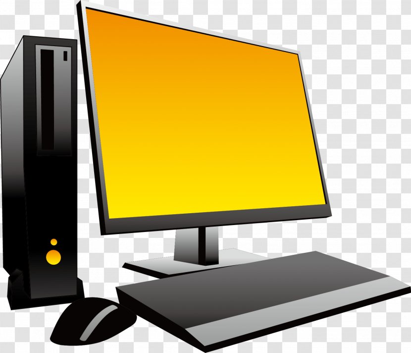 Desktop Computers Clip Art - Computer Monitors - Vector Assembly Transparent PNG