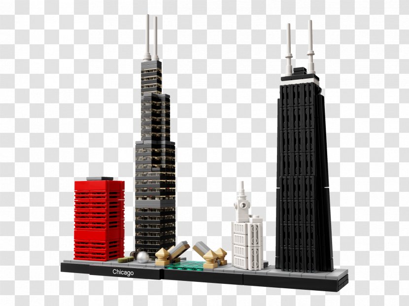 Willis Tower Chicago Architecture Foundation Lego LEGO 21033 - Skyline - Toy Transparent PNG